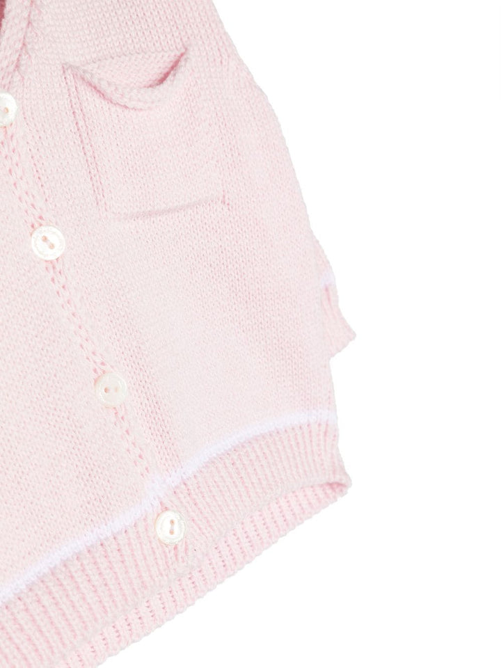 Cardigan rosa neonato