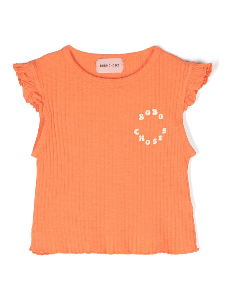 T-shirt arancione bambina