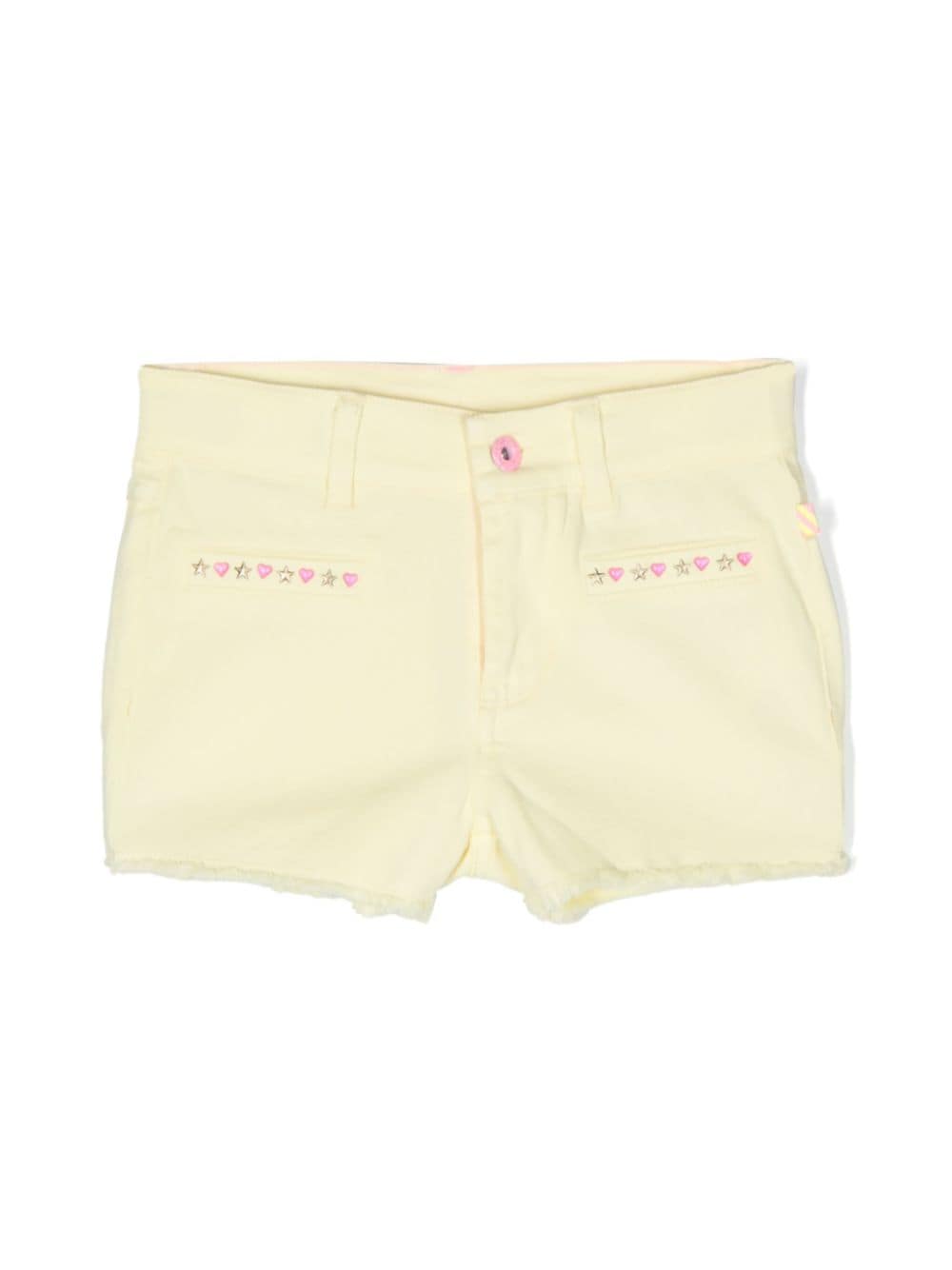 shorts giallo bambina