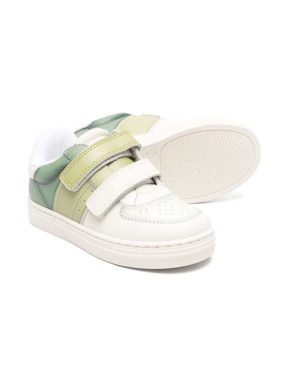 Sneakers bianco/verdi bambino