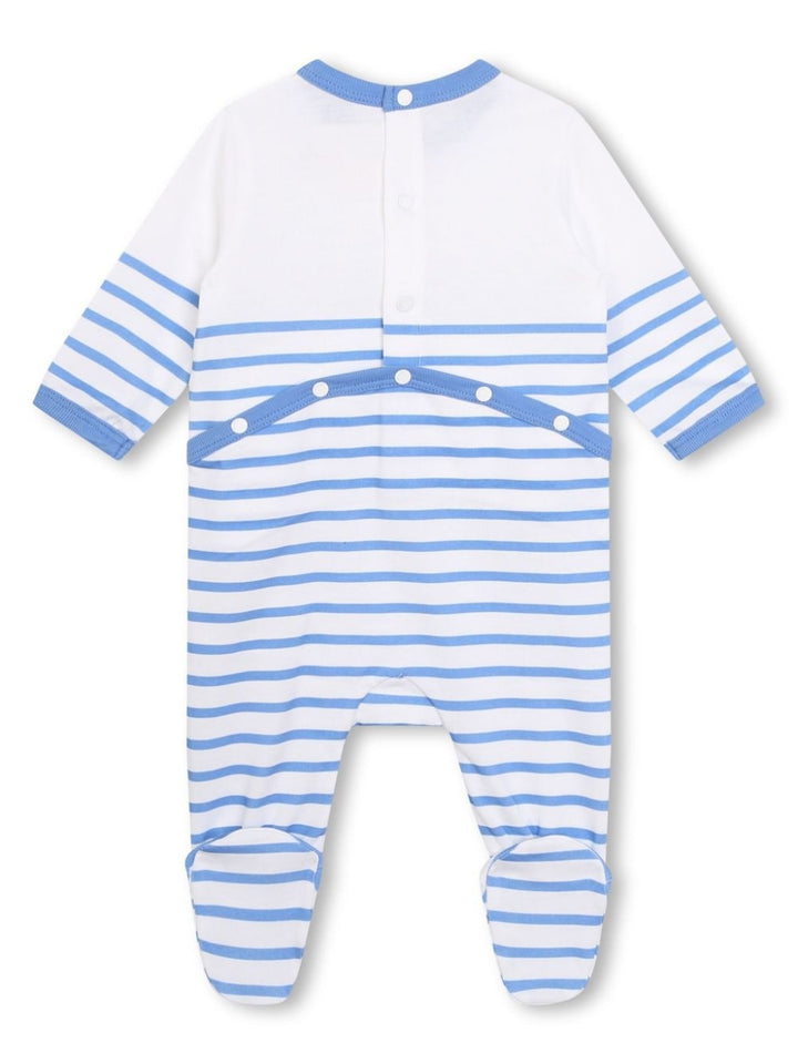 set tutina bianco/azzurro neonato