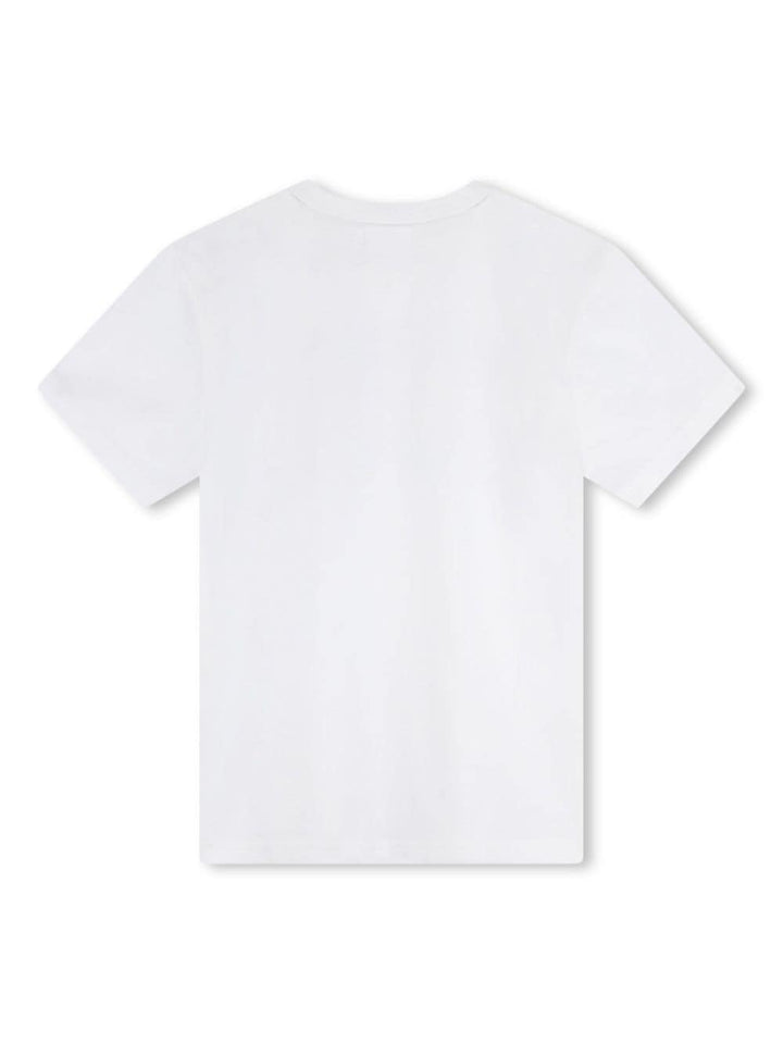 T-shirt bianca/rosso  bambino
