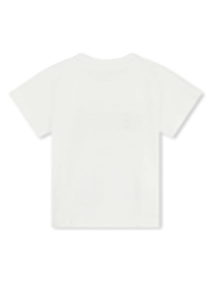 T-shirt neonato bianca verde