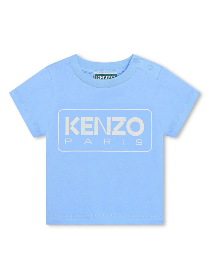 T-shirt neonato blu polvere