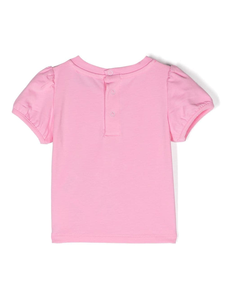 T-shirt rosa/multicolore neonata