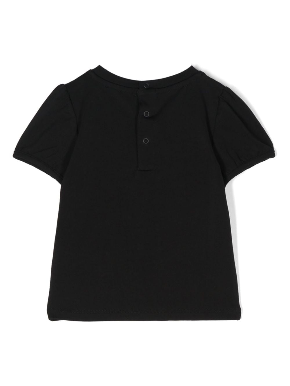 T-shirt nera/multicolore neonata