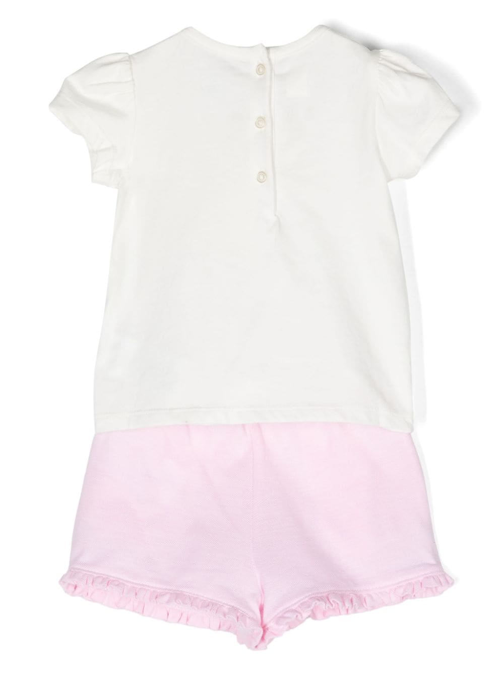 Set bianco/rosa neonata