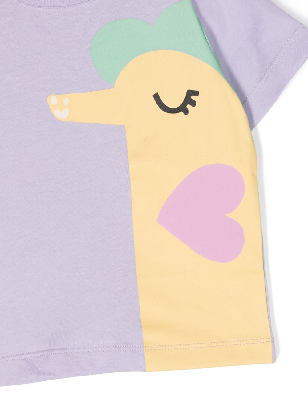 t-shirt lilla neonata