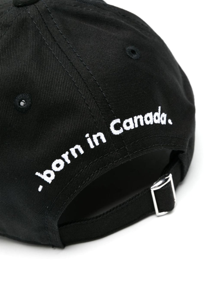 Cappello nero unisex con logo