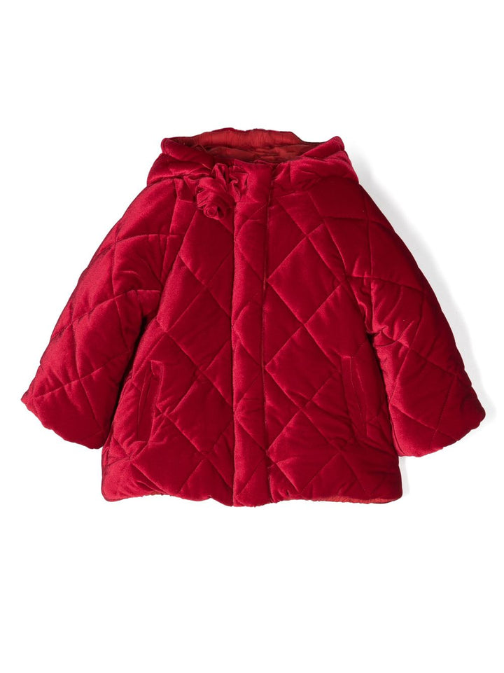 Cappotto rosso neonata