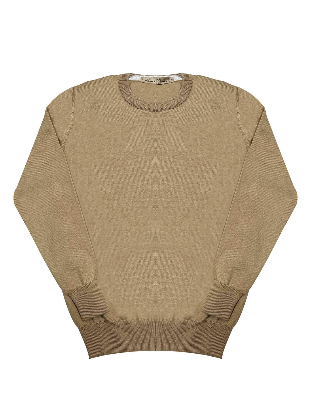 Maglia girocollo beige bambino