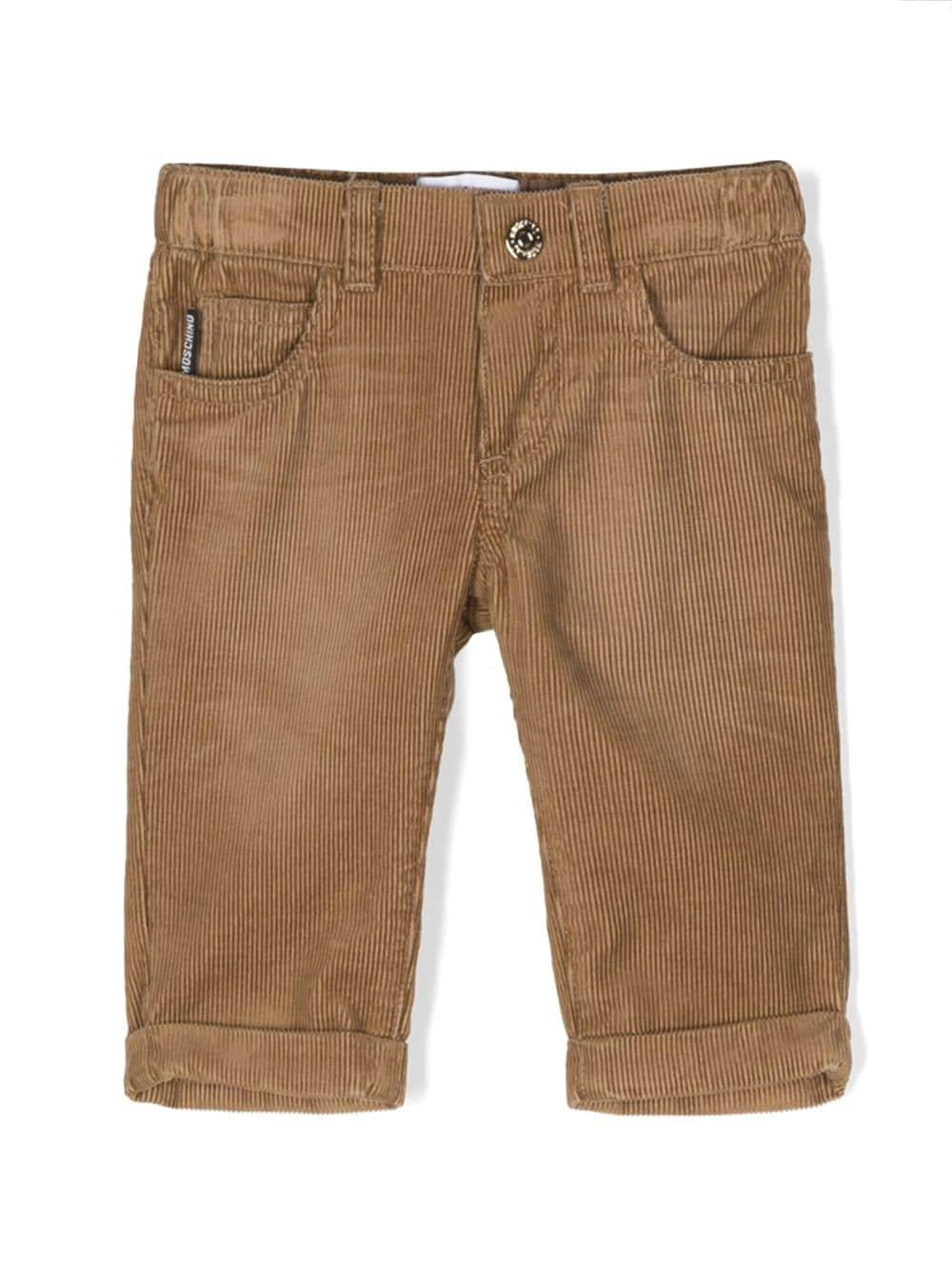 Pantaloni marroni neonato