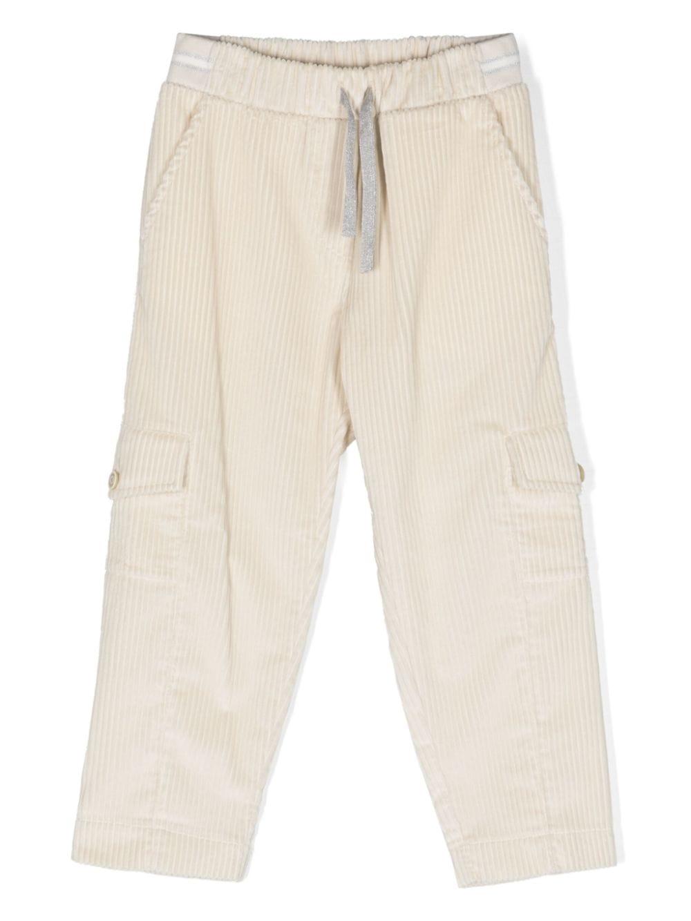 Pantaloni bianchi bambina