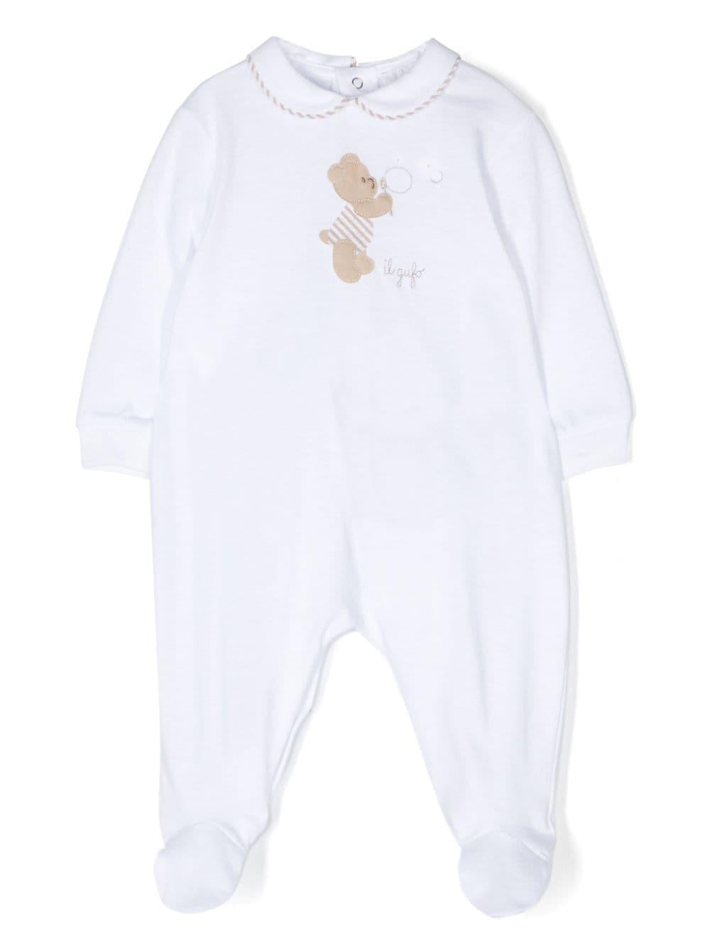 Pigiama bianco neonato – Mancini Junior