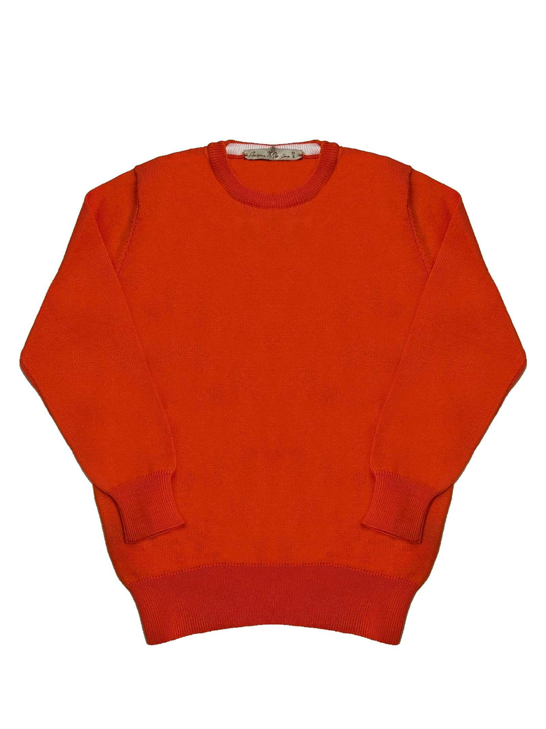 Maglia girocollo arancione bambino