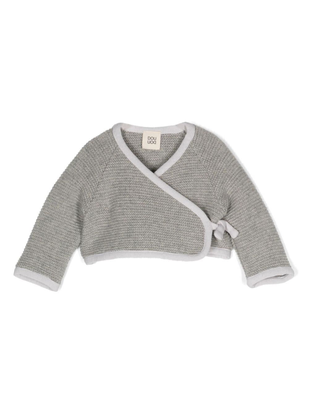 Cardigan grigio neonata