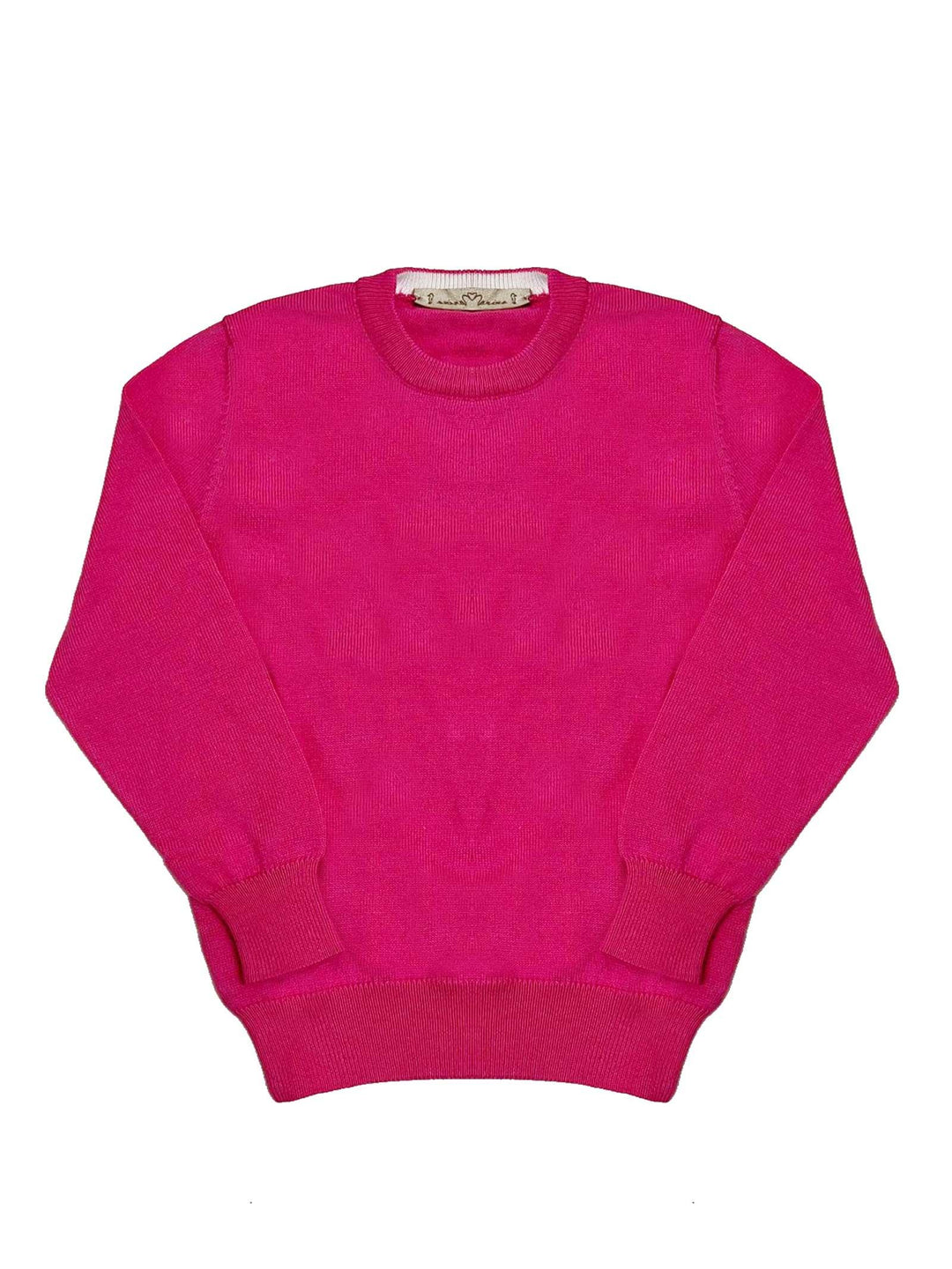 Maglia girocollo fucsia bambino
