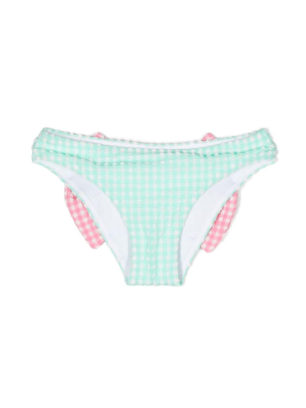 Slip verde/bianco bambina