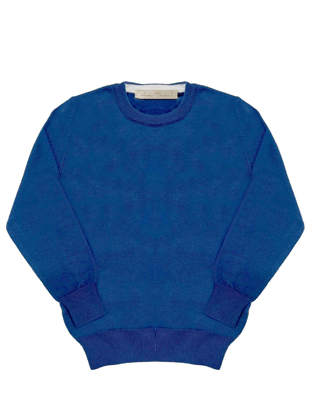 Maglia girocollo blu elettrico bambino