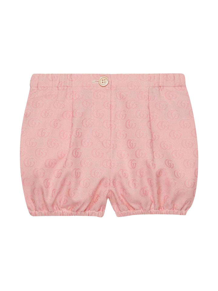 Shorts rosa neonato unisex