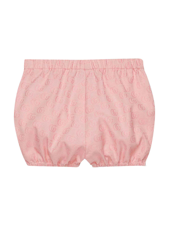 Shorts rosa neonato unisex