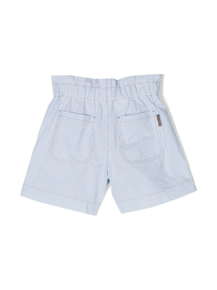 Shorts bianco/blu bambina