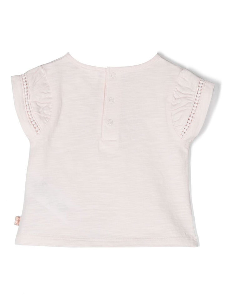 Tee-shirt fille rose