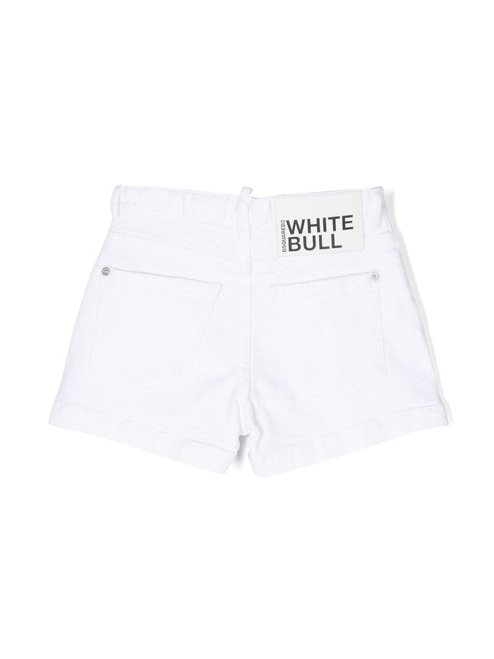 Shorts bianchi bambina