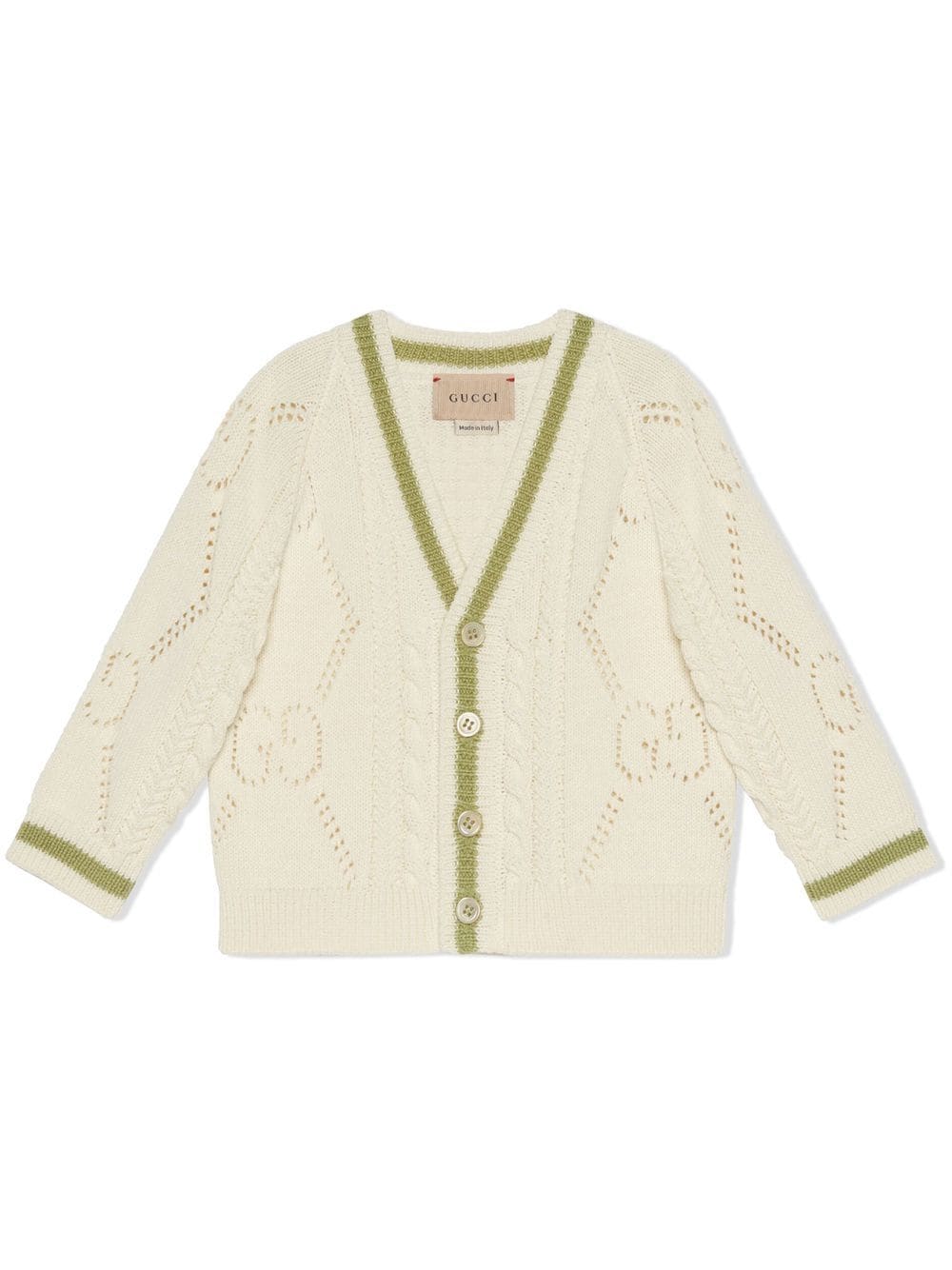 Cardigan bianco neonato