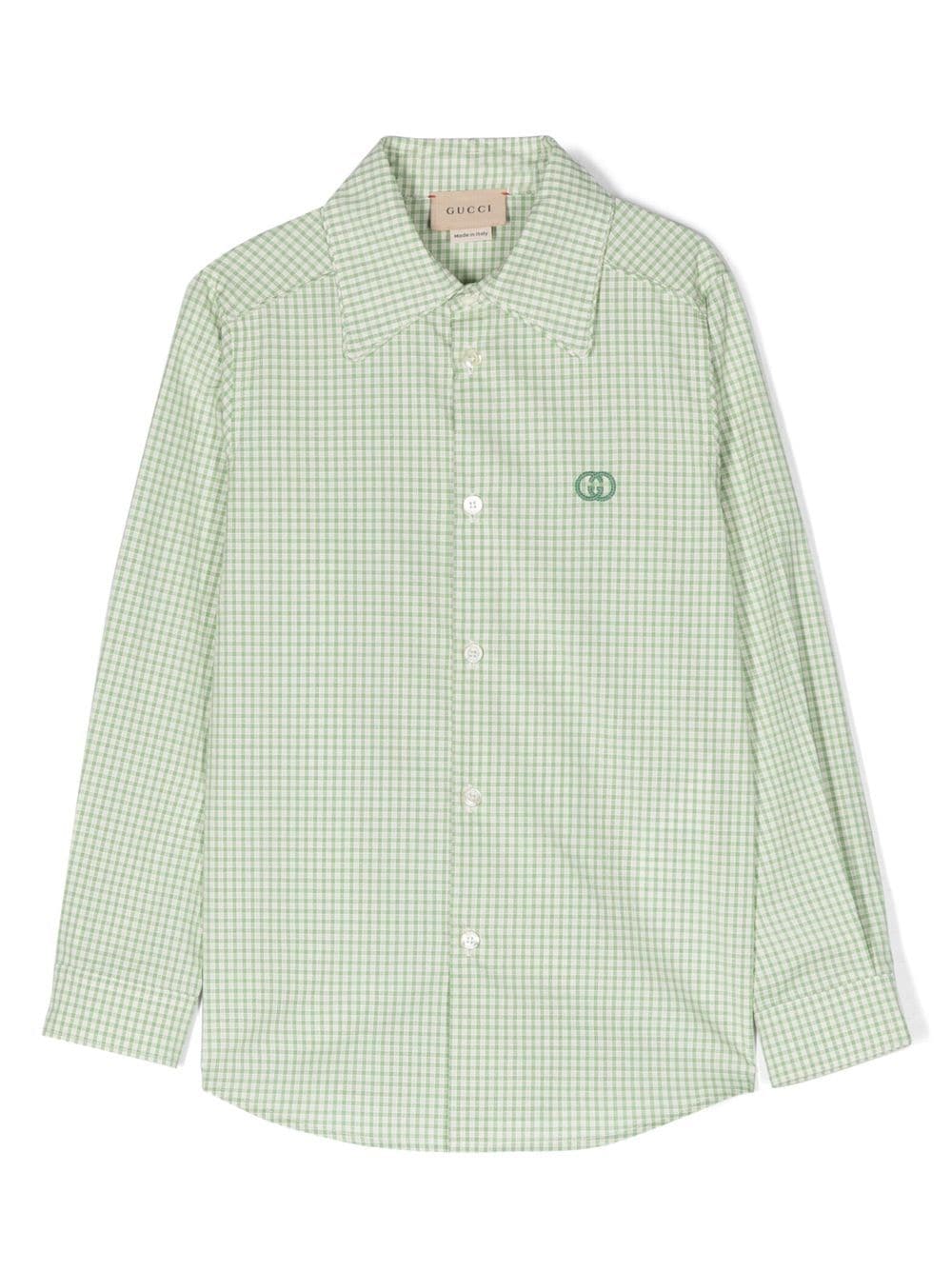 Chemise verte bébé