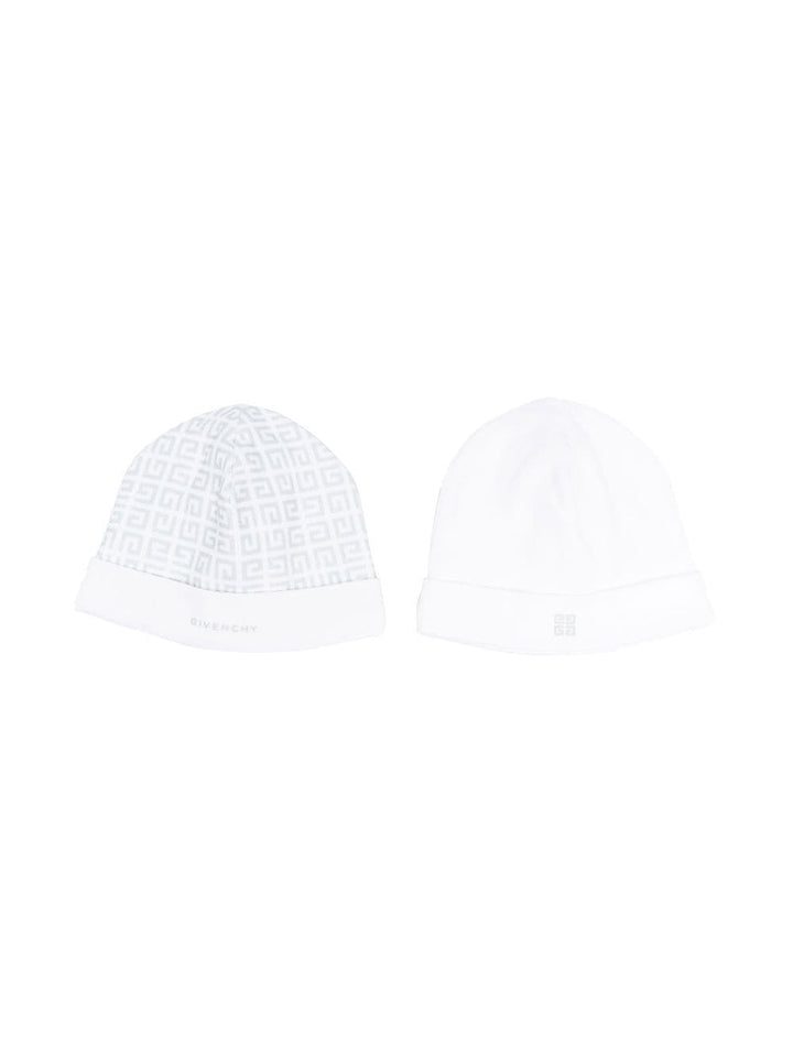 Set cappelli bianco/grigio neonato unisex