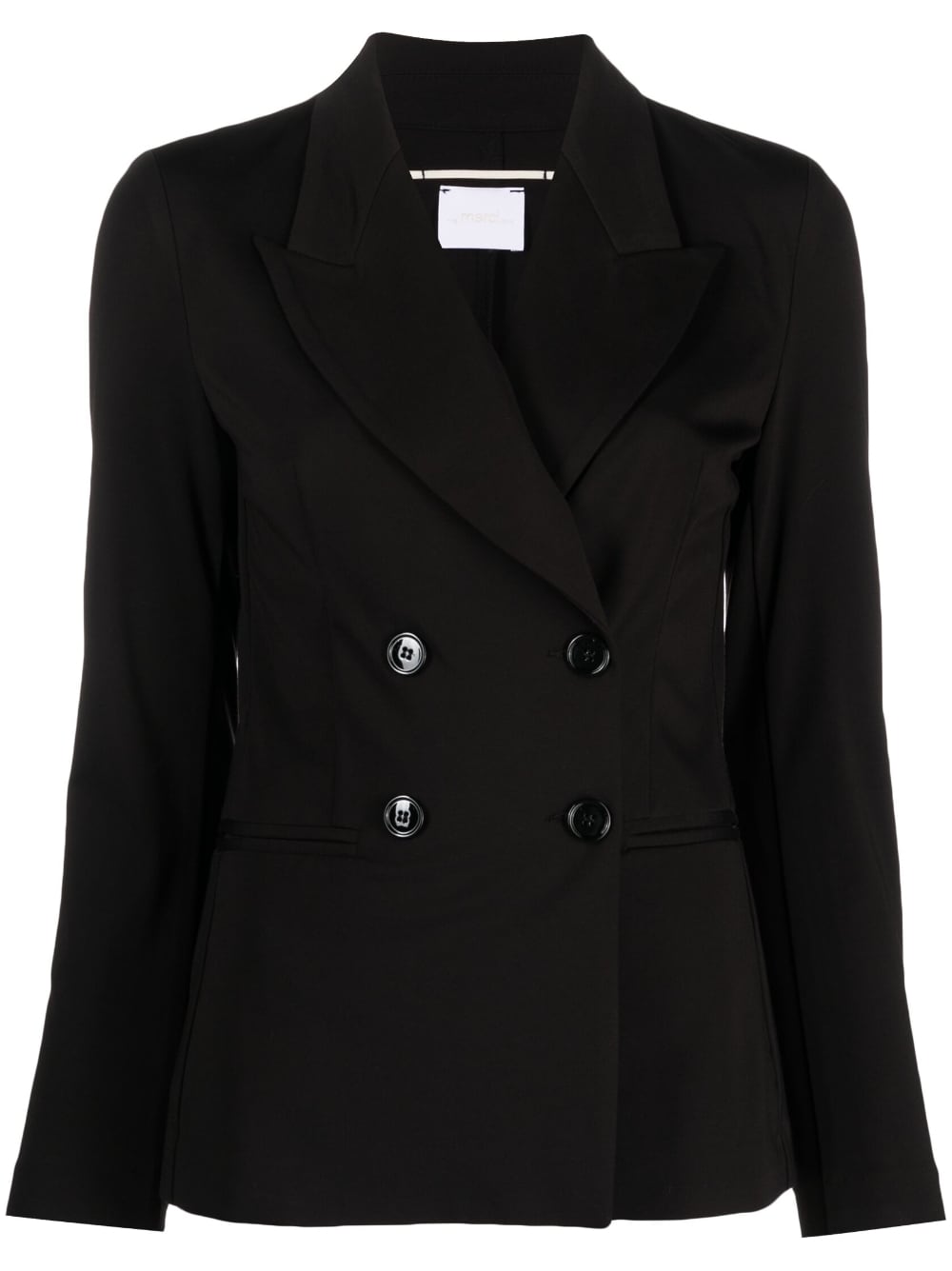 Blazer doppiopetto nero donna