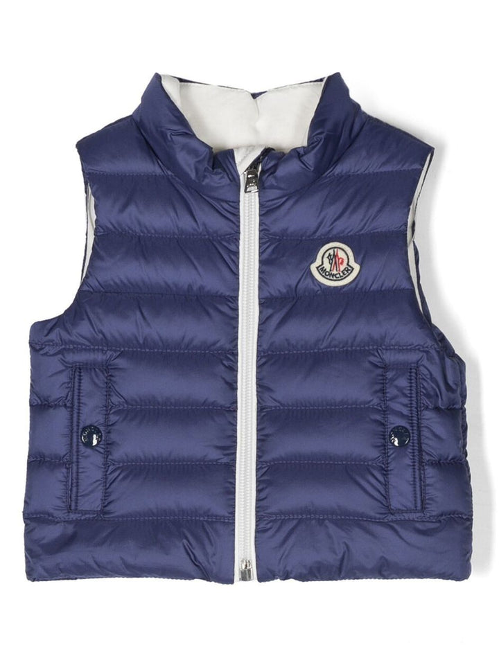 Gilet bleu bébé unisexe