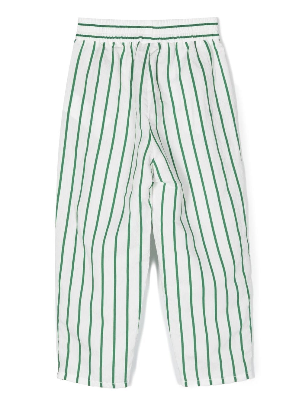 Pantalon fille blanc/vert