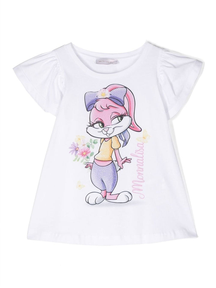 T-shirt bianca bambina