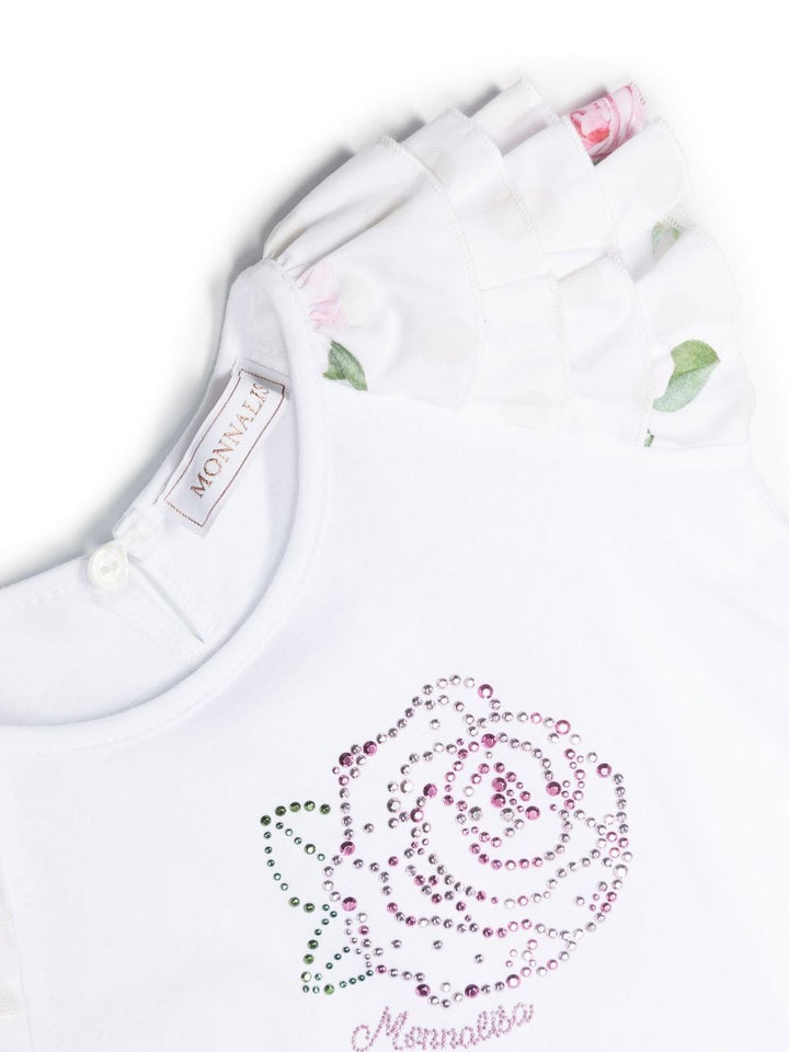 T-shirt bianca neonata