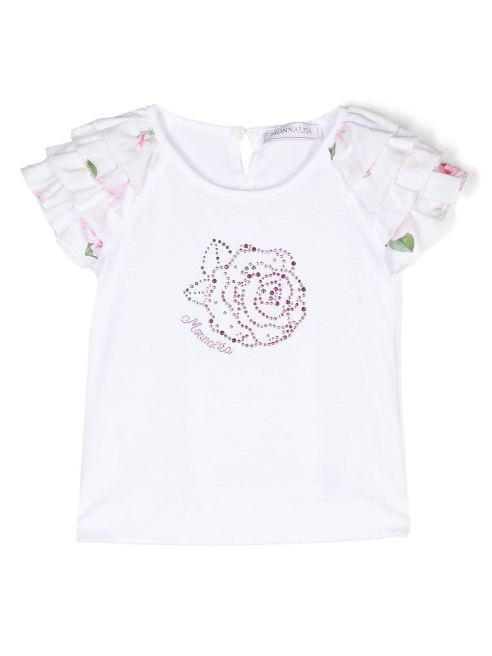 T-shirt bianca neonata