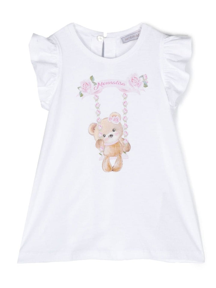 T-shirt bianca neonata