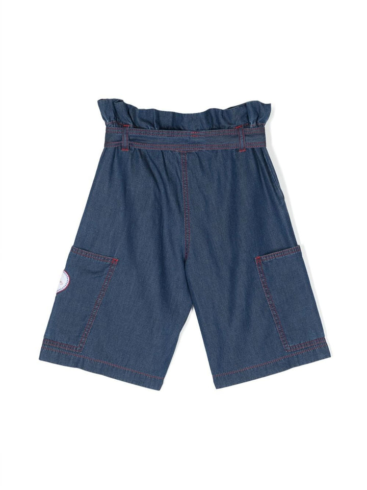 Shorts blu bambina