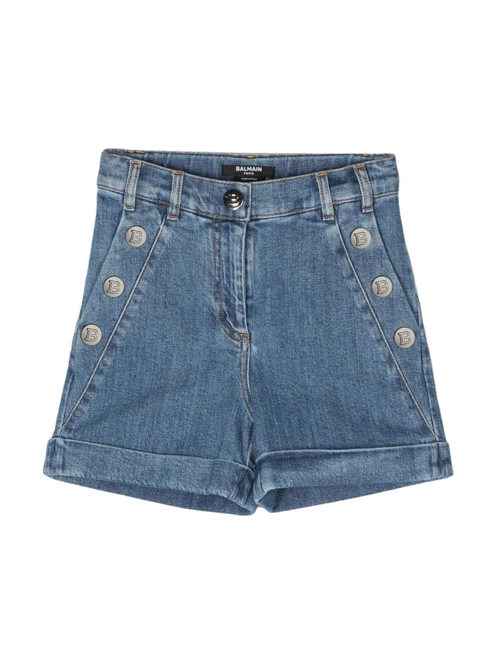 Short en jean fille