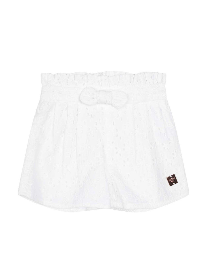 Short fille blanc