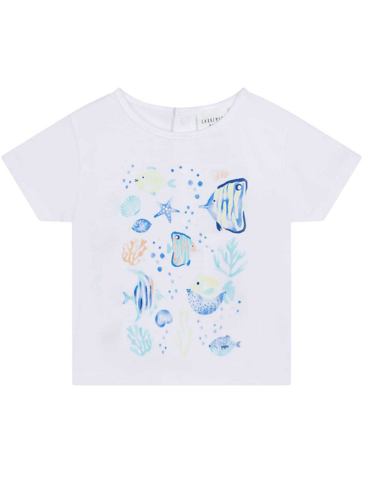 T-shirt blanc avec imprimé