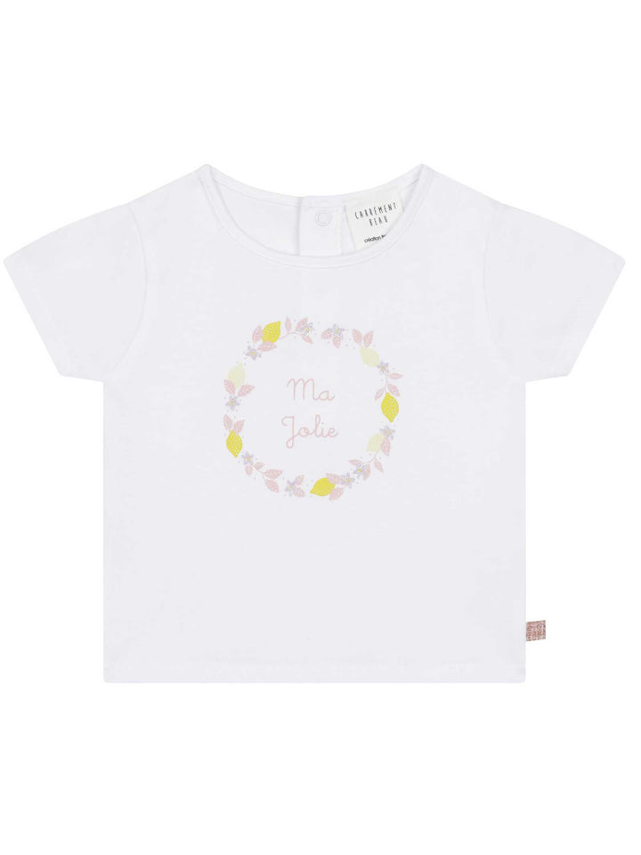 T-shirt blanc avec imprimé