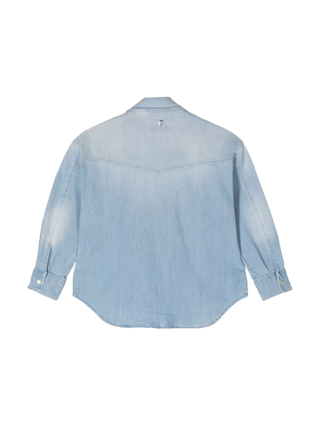 Camicia blu denim bambina