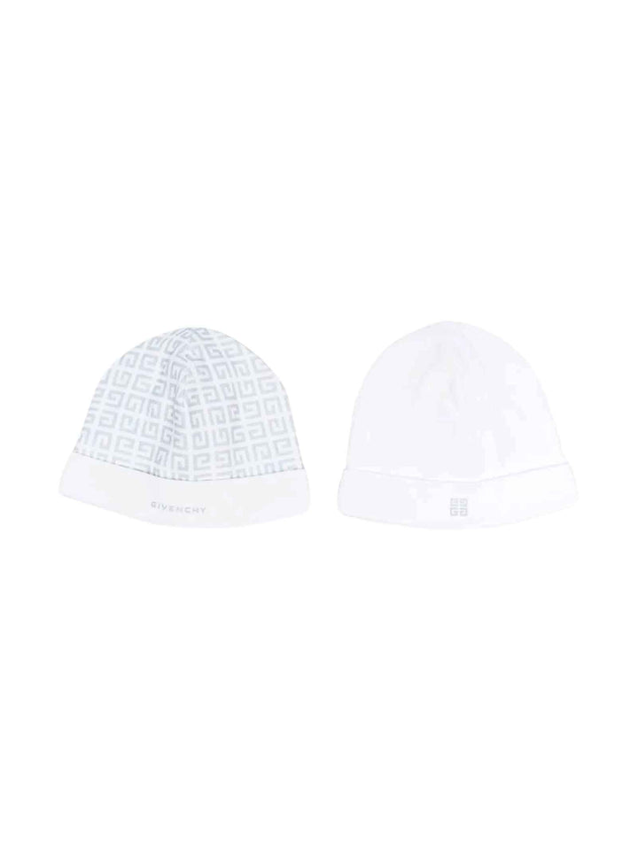 Set cappelli bianco/grigio neonato unisex