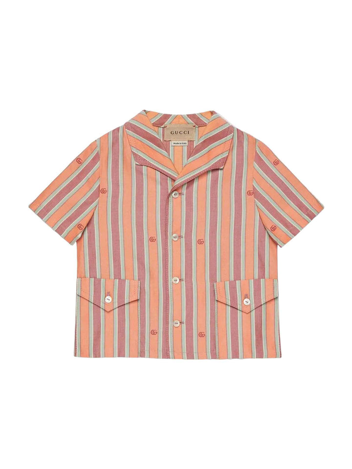 Camicia arancione neonato