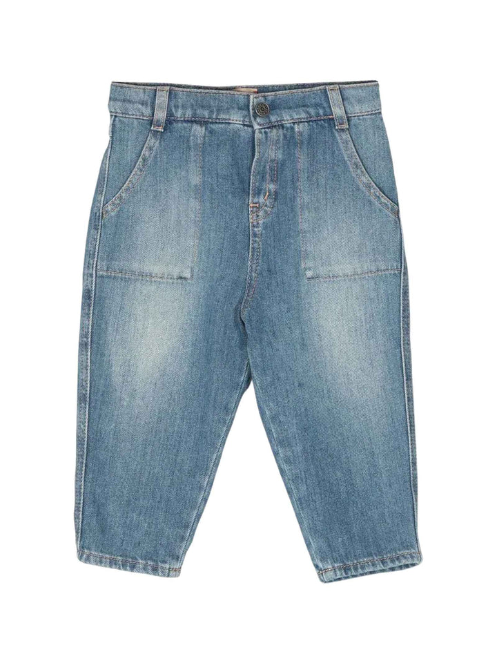 Pantaloni blu denim neonato