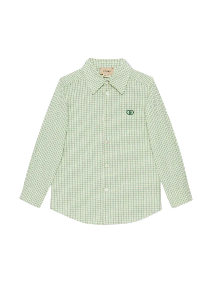 Camicia verde bambino