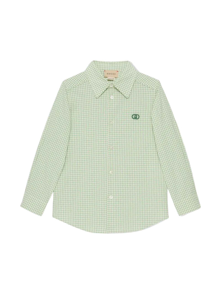 Chemise verte bébé