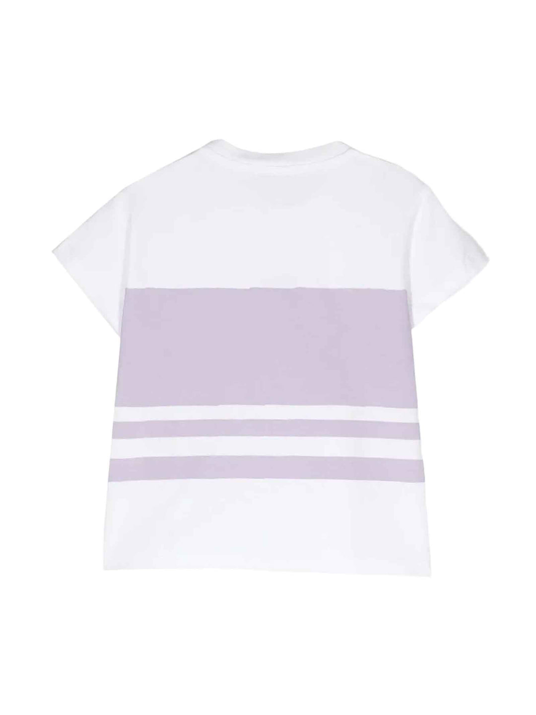 T-shirt bianco/lilla unisex